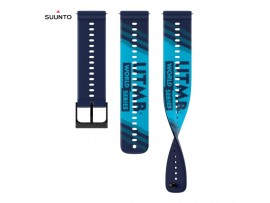 SUUNTO Pas za uro 22mm Athletic 6 Vojaško Modra iz silikona. SS051074000