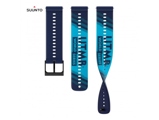 SUUNTO Athletic 6 22 mm UTMB Navy Blue – silikonski pašček S + M, temno moder