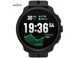 SUUNTO RACE 2 All Black – unisex GPS športna ura z zemljevidi, črna