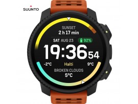 SUUNTO RACE 2 Coral Orange – unisex GPS športna ura z zemljevidi, koralno oranžna