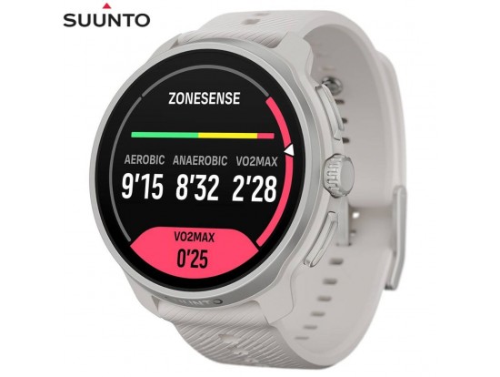 SUUNTO RACE 2 Feather Gray – unisex GPS športna ura z zemljevidi, svetlo siva