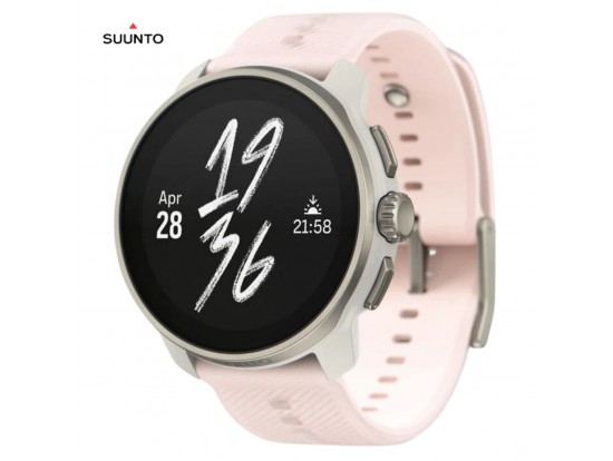 SUUNTO RACE S Powder Pink – unisex GPS športna ura z zemljevidi, svetlo rožnata