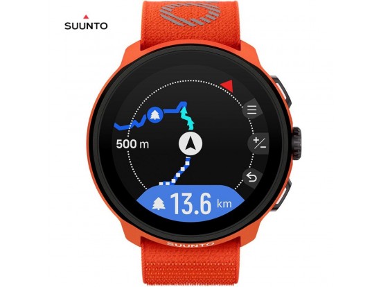 SUUNTO RUN Coral Orange – lahka unisex GPS tekaška ura, koralno oranžna