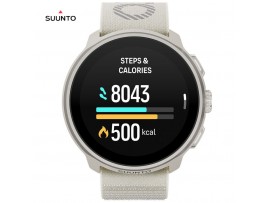 SUUNTO RUN Frost Gray – lahka unisex GPS tekaška ura, svetlo siva