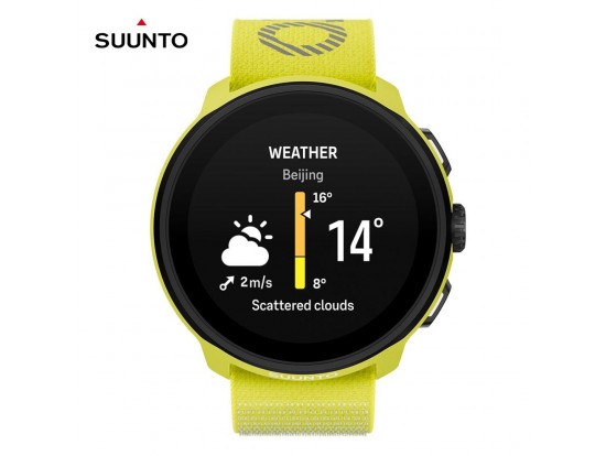 SUUNTO RUN Lime – lahka unisex GPS tekaška ura, limetno rumena