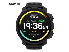 SUUNTO VERTICAL 2 All Black – unisex GPS ura za gore z zemljevidi, črna