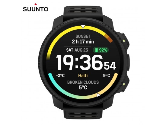SUUNTO VERTICAL 2 All Black – unisex GPS ura za gore z zemljevidi, črna