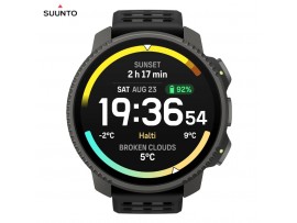 SUUNTO VERTICAL 2 Titanium Black – unisex GPS ura za gore z zemljevidi, črna