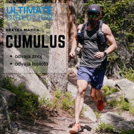 ULTIMATE DIRECTION - tekaška kratka majica CUMULUS zelena ODPRODAJA -54%